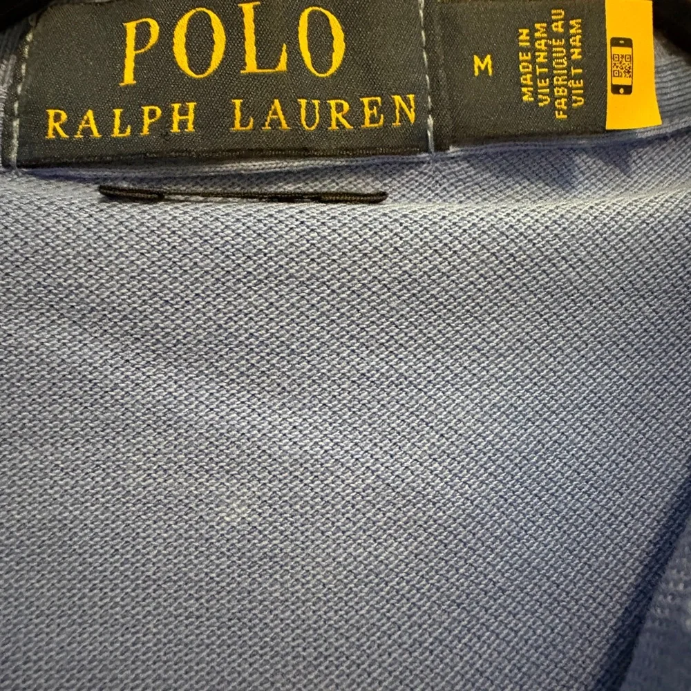 Ralph Lauren Men’s‎ Classic Fit Triple Pony Blue Polo Shirt Med